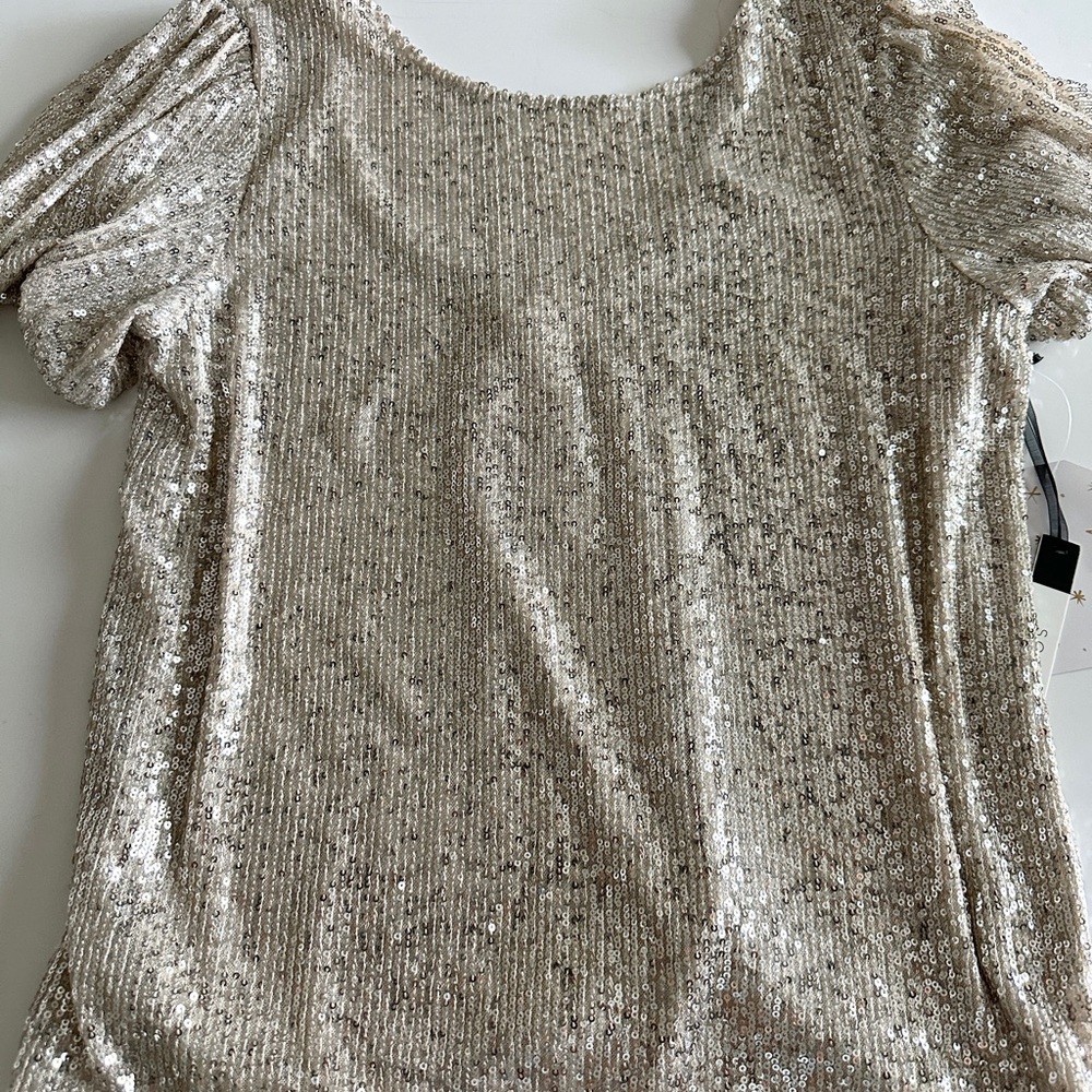 NWT Gold Sequin Women’s Top